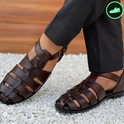 LE Pure Leather Handmade Strap Sandal